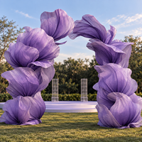 Thème violet personnalisé pour mariage en plein air, achat unique pour la décoration de mariage personnalisée, fleurs de mariage