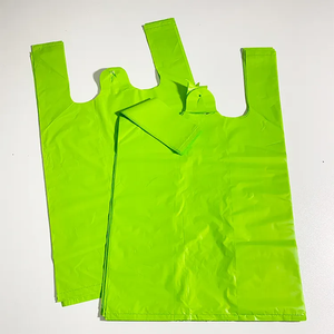 Fabricante al por mayor transparente personalizado biodegradable OXO degradable lado fuelle sellado térmico camiseta bolsa de transporte de plástico para - Product Image 4