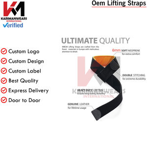 สายรัดยกน้ำหนักสำหรับมืออาชีพ แข็งแรง ยึดเกาะดี ช่วยพยุงข้อมือ สำหรับการฝึกเพาะกาย - Product Image 6