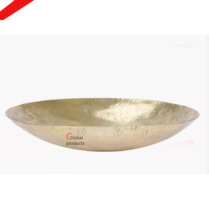 Bol de service en aluminium et métal doré design pour hôtel, restaurant et bar - Product Image 5