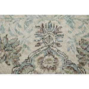 Alfombra Turca Vintage, Grande, 5.5x9.5 pies (168x291 cm), Alfombra de Lana Marrón con Diseño de Camuflaje - Product Image 5