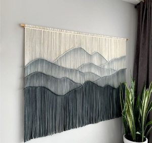 Bông tự nhiên <span class=keywords><strong>macrame</strong></span> Boho treo tường được thiết kế cho những ngôi nhà thân thiện với môi trường với một tình yêu cho cuộc sống chậm và các yếu tố thủ công - Product Image 6