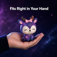 Jouet anti-stress Kawaii en forme de cerf étoilé, à remontée lente, doux et compressible, pour la décoration de bureau et les cadeaux de fête