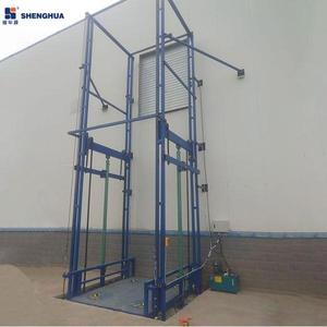 Shenghua SJD Elektrikli Hidrolik Çelik Yük Asansörü Kılavuz Rayları 5.5-7.5kW Motor 2m*1.5m Tabla Depo Asma Kat Yükleme İçin - Product Image 4