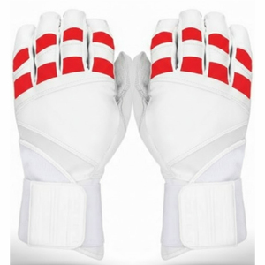 Guantes de Bateo de Béisbol Profesionales al por Mayor, de Cuero, con Puño Largo, Duraderos, Transpirables, Personalizables, Diseño Único - Product Image 4