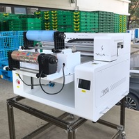 Printer Inkjet UV Ukuran Kecil A2 dengan Print Head XP600 untuk Pencetakan Label & Tabung Bahan Fleksibel
