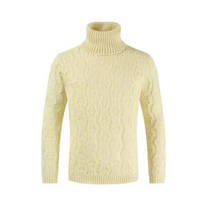 Pull pour homme, tricot personnalisé, col roulé, doublure, pulls et sweat-shirts, coupe ajustée, pull en tricot, sweat-shirt à fermeture éclair - Product Image 3