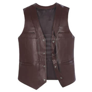Gilet en cuir de qualité supérieure, prix raisonnable, vente en gros, dernier design, gilet en cuir respirant pour la vente en ligne - Product Image 1