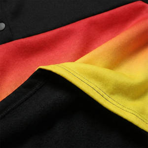 Sweatshirts à capuche dégradés pour femmes, sweat-shirt à capuche boutonné, cordon de serrage, manches longues, décontracté, ample, pull-over, sweat-shirts tendance - Product Image 5