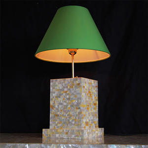 mixed mop pearl shell lamp table <b>art</b> Lamp 20*20*50 cm DIY Wood Table <b>Art</b> SEASHELL JEWELRY <b>Mosaic</b> Lamp for Table - Product Image 1