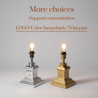 Lampe de table rechargeable sans fil de style classique, abat-jour en tissu, finition dorée argentée, 2700K, pour la maison, le mariage, le restaurant