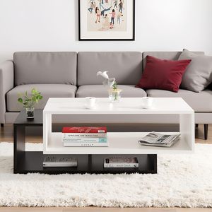 Table basse en métal structure durable idéale pour les aménagements de salon et de café de style vintage - Product Image 2