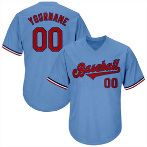 Nueva Llegada, Último Diseño, Jersey de Béisbol Unisex, Color Personalizado, 100% Poliéster, Talla Personalizada, Sublimación, Transpirable, Económico - Product Image 1