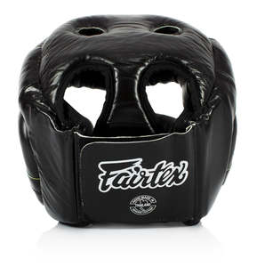 Couvre-chef de boxe Fairtex HG13 de haute qualité sur mesure Vision diagonale Sparring Head Guard équipement de Protection en cuir véritable - Product Image 4
