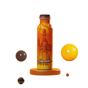 Decorative Hyderabad Printed <b>Metal</b> Drinking <b>Bottle</b> Reusable Eco Friendly <b>Water</b> Container Suitable for Home Kitchen Office Travel - Product Image 1