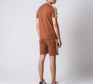 Wholesale Cotton Twin Set <b>Shorts</b> <b>and</b> <b>T</b> <b>Shirt</b> Set With Your Own Design for <b>Men</b> Breathable Twin Sets Two Tone Color Comfortable - Product Image 2
