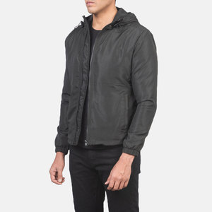 Veste coupe-vent imperméable à capuche légère personnalisée pour hommes Veste coupe-vent pour hommes avec logo personnalisé OEM - Product Image 2