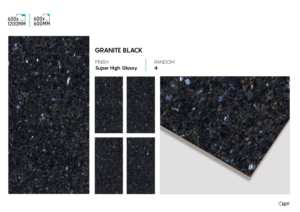 Carreaux de sol en porcelaine super noir à haute brillance 600x1200mm Carreaux polis modernes pour des intérieurs élégants - Product Image 4
