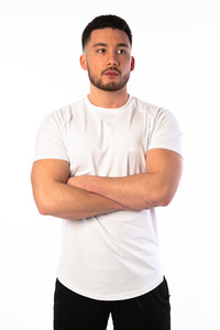 Nouvelle mode 2023 T-shirt pour homme avec motifs de personnages personnalisés, style formel, impression numérique avec broderie et strass - Product Image 3