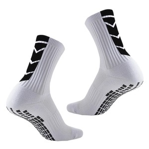 Chaussettes athlétiques en nylon respirant pour femmes Serviette de fond solide antidérapante Bonneterie de sport pour Football Football Course à pied Tennis - Product Image 1