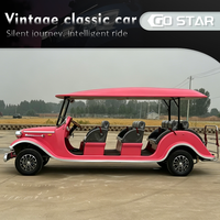 Voiture électrique classique vintage 11 places, style rétro antique, homologuée CE, autonomie 200 km, à vendre, haute qualité