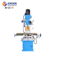 Machine à percer et à fraiser verticale de haute précision JORSEN ZX50C avec tourelle miniature en fonte HT300, table de travail manuelle