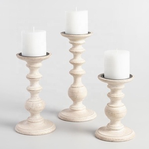 Support et porte-bougie en bois, idéal pour la décoration intérieure de la maison et les bougeoirs festifs - Product Image 1