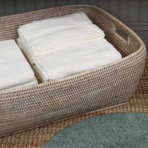 Cestas de Mimbre Natural Ecológicas y Artesanales de Sisu, Forma Circular para Uso con Alimentos, para Zapatos y Toallas - Product Image 3