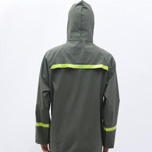 Traje de lluvia reflectante industrial Conjunto de chaqueta y pantalones de seguridad impermeable para trabajo al aire libre y protección contra lluvia intensa - Product Image 4