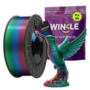 Filamento PLA Tricolor WINKLE Silk de 1.75mm y 1kg para Impresora 3D, Material Biodegradable de Alta Precisión, Fácil de Imprimir, FDM, Venta al Por Mayor - Product Image 1