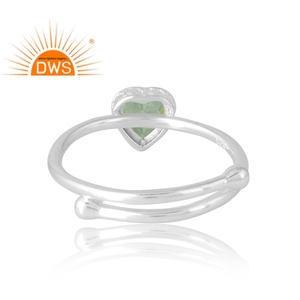 Best Selling 925 Sterling Selling Natural <b>Peridot</b> Gemstone <b>Ring</b> Custom Jewelry Manufacturer - Product Image 2