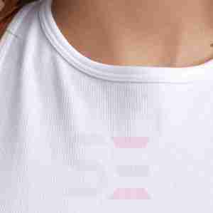 Hot Selling <b>High</b> Quality Custom Logo Cotton Summer Lady White Black Ribbed Crop Tank <b>Top</b> Woman - Product Image 4