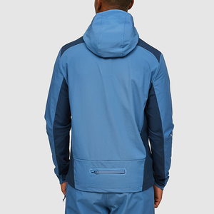 Chaqueta Deportiva Ligera y Cortavientos para Hombre, Cómoda Chaqueta Cortavientos con Bolsillos y Cremallera Trasera, Tops Activos con Proceso de Impresión - Product Image 3