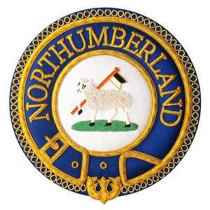 Patch brodé en cuir PU pour Chevalier Maçonnique, style Northumberland, avec logo personnalisé, à coudre - Product Image 4