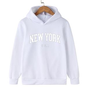 Women's <b>Long</b> Sleeve Embroidered Knitted Lined Hoodie with Letter Pattern Autumn Winter <b>Sweatshirt</b> and Pocket - Product Image 3