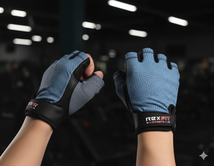 ถุงมือออกกำลังกายหนัง RexFit Sport |   ถุงมือยกน้ำหนักกันลื่นคุณภาพสูงสำหรับทุกเพศ - Product Image 1