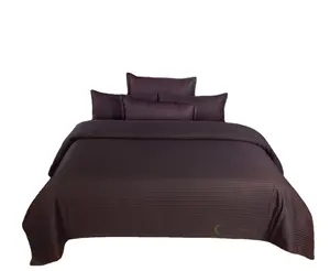Hot Deal Brown Stripe Bettlaken mit King Size Schlafzimmer-Sets für Schlafzimmer Dekoration Verwendung von indischen Exporteuren