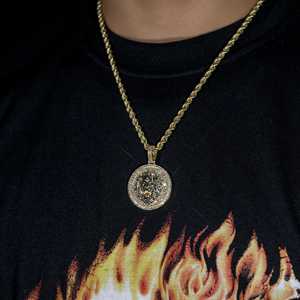 Luxurious 925 Sterling <b>Silver</b> Moissanite Diamond <b>Pendant</b> Fully Iced Out Lion Head VVS Clarity Diamond Hip Hop <b>Pendant</b> For <b>Men</b> - Product Image 5