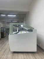 Vitrine Réfrigérée Automatique CE 304SS à Refroidissement par Air pour Glaces et Gelatos, avec Porte Frontale et Fonction Anti-Buée