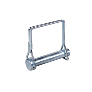 Goupille de blocage carrée à double fil en acier au carbone zingué bleu de grade 4.8, zinguée jaune, robuste, pour axe de tracteur - Product Image 1