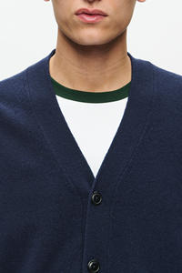 Suéter de Punto Moderno con Botones y Puños Elásticos de Estilo Urbano para Hombre, Ropa Casual Esencial, Suéter con Cuello en V - Product Image 5