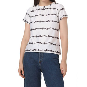 Diseño único Mujer Camiseta de verano Bajo Moq Tela cómoda Mujeres de calidad superior Sublimación Ringer Camisetas - Product Image 1