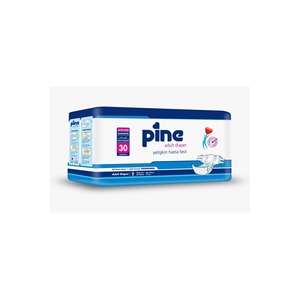 Pine Paquet de 30 couches-culottes pour adultes extra-larges 120-170 cm, haute absorption, en tissu non tissé avec canal anti-fuites 3D - Product Image 1