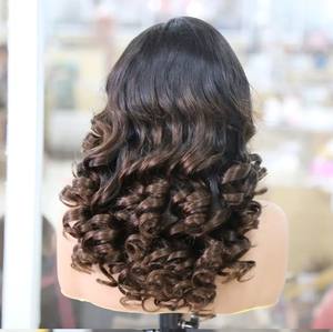 Peluca personalizada 100% cabello humano crudo HD13 * 5 peluca con malla frontal cutícula alineada Prep Lucky Hairline Balayage pelucas para mujeres - Product Image 5