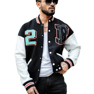Chaqueta Varsity de Invierno para Hombre de Alta Calidad, Mangas de Lana, Transpirable, Resistente al Viento, Ecológica, Antibacteriana, Personalizable, Informal - Product Image 5