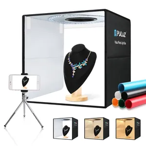 PULUZ Photo Studio Light Box 40cm Portable Professional Softbox Adjustable Brightness Photography Shooting Tent Kit
