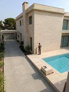 Baldosa de Mármol Travertino Natural, Superficie de Piedra Beige para Pisos de Villas, Hoteles y Apartamentos, Corte Veteado, Sin Relleno, Pulido, Hecho en Turquía - Product Image 3