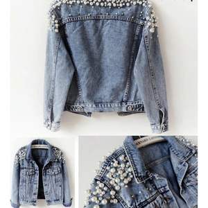 Women's Custom Design <b>Denim</b> <b>Jacket</b> with Turn-Down Collar Breathable <b>Floral</b> Pattern Wholesale - Product Image 5
