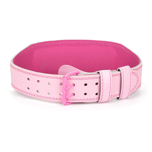 Cinturón de levantamiento de pesas hecho a medida de piel de vaca de alta calidad para hombres Oem Service Brand New Hot Selling Pink Color - Product Image 2