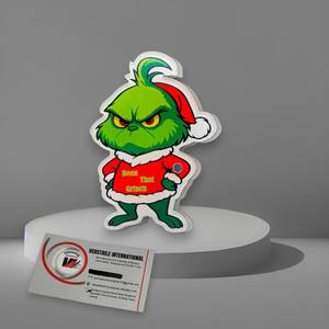 ขนตาปลอมแม่เหล็กแบบกำหนดเองลายกรินช์น่ารักสำหรับคริสต์มาส  แผ่นอะคริลิค  รูปทรงเพชร ผีเสื้อ หัวใจ ดอกไม้ สี่เหลี่ยม - Product Image 3